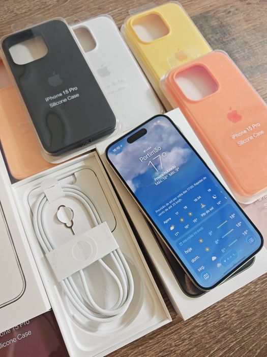 iPhone 15 Pro  6.1" 256GB Branco  Aceito Retomas