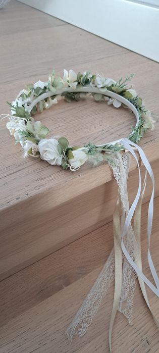 Wianek komunia kwiaciarnia hand made boho