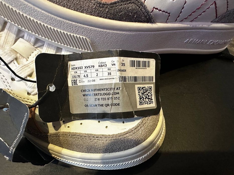 sneakersy AX Armani Exchange,r.35,40