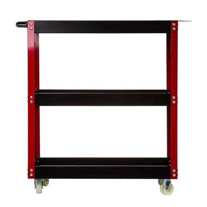 Мобільний сталевий візок 3 полки Тележка для инструментов на колесах