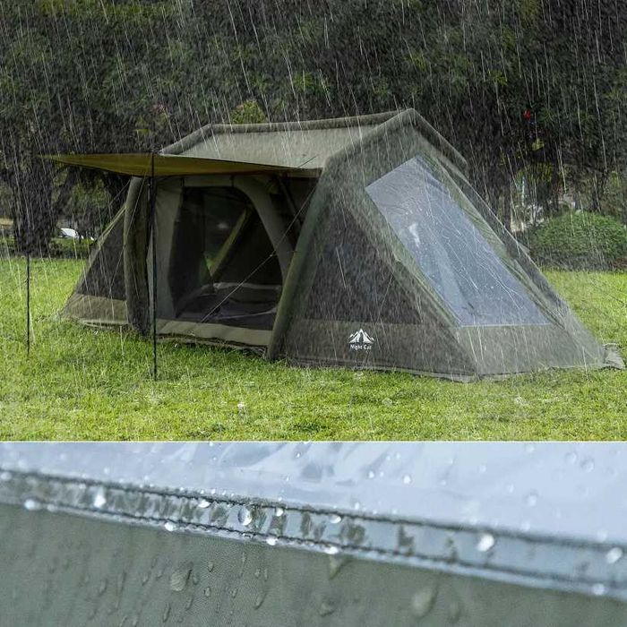 Tenda campismo insuflável 8 pessoas, 6.30m - montagem 2/3 minutos