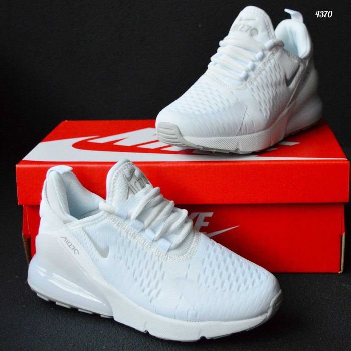 Nike Air Max 270 White Білі кросівки жіночі найк аір макс аир кроссовки