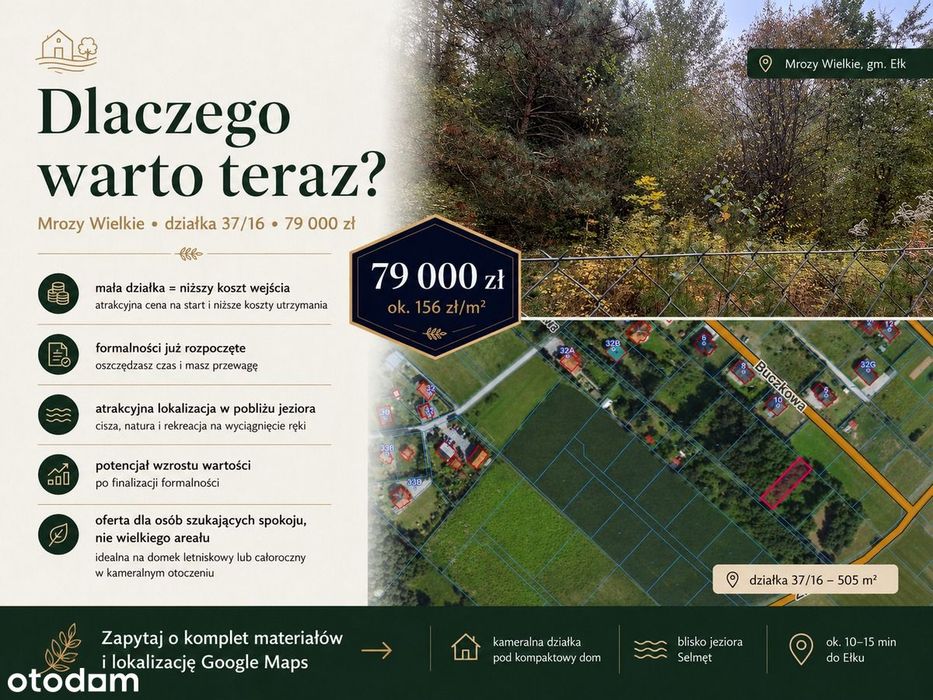 Działka 505 m² | Mrozy Wielkie | 5 km od Ełku | Selmęt | media - Widok 6