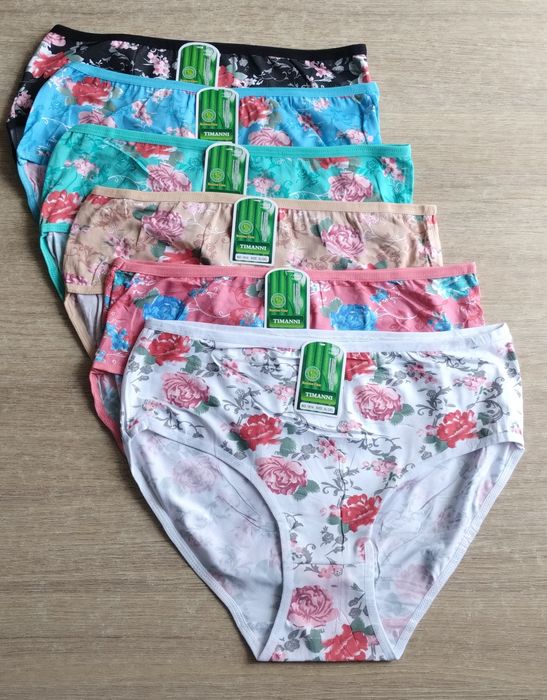 6×damskie majtki figi 2XL wygodne i miękkie