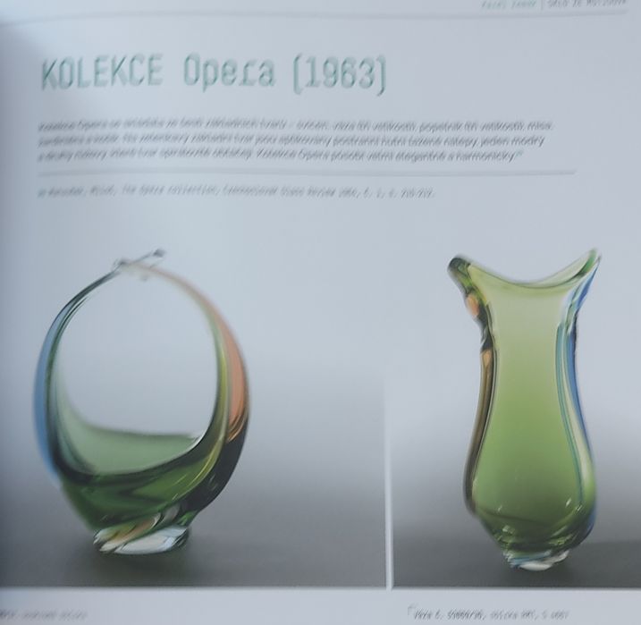 szkło wazony czeskie prl katalog album