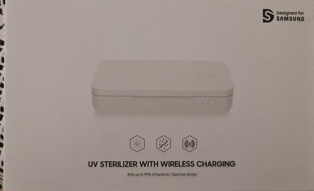 Esterilizador/Carregador Wireless Samsung Novo