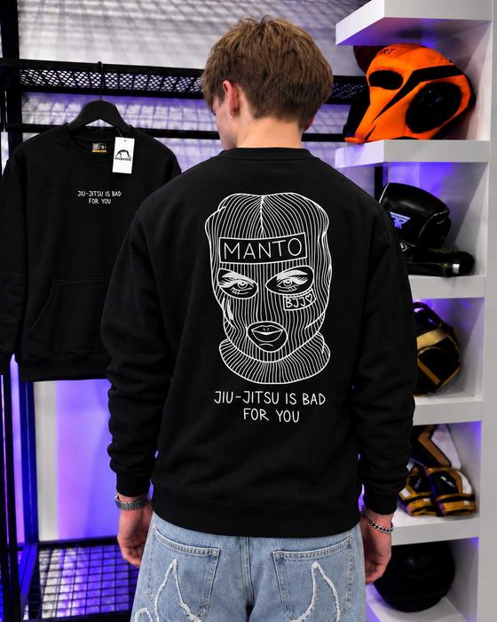 BIG Logo - Черный Свитшот MANTO Gloves - Толстовка Чорна МАНТО - XS S M L XL
