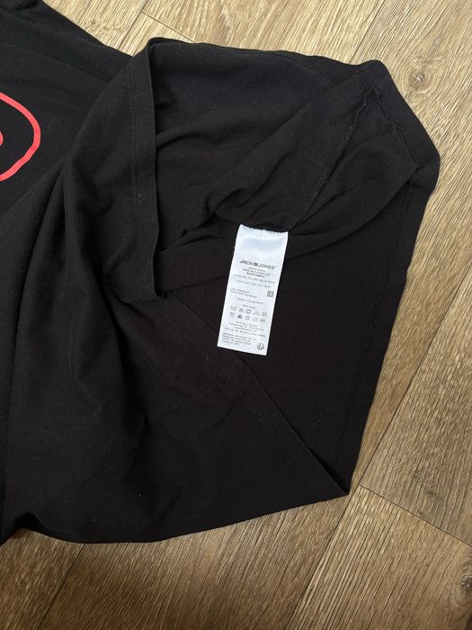 Чоловіча чорна футболка JJ90 р.L  від Jack&Jones 100% cotton