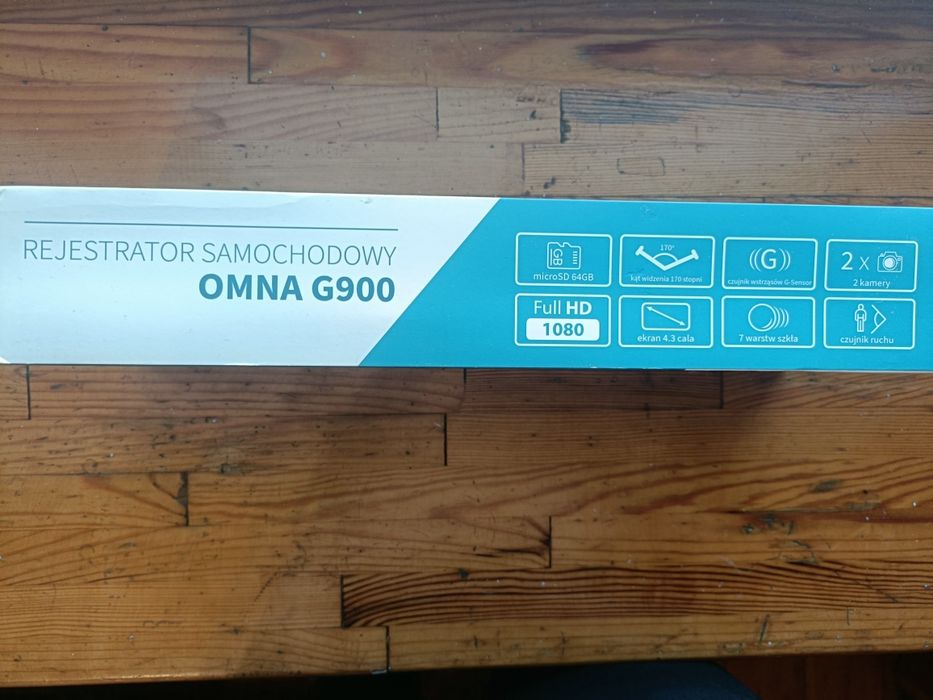 NOWY Rejestrator jazdy OMNA G900 lusterko + kamera cofania