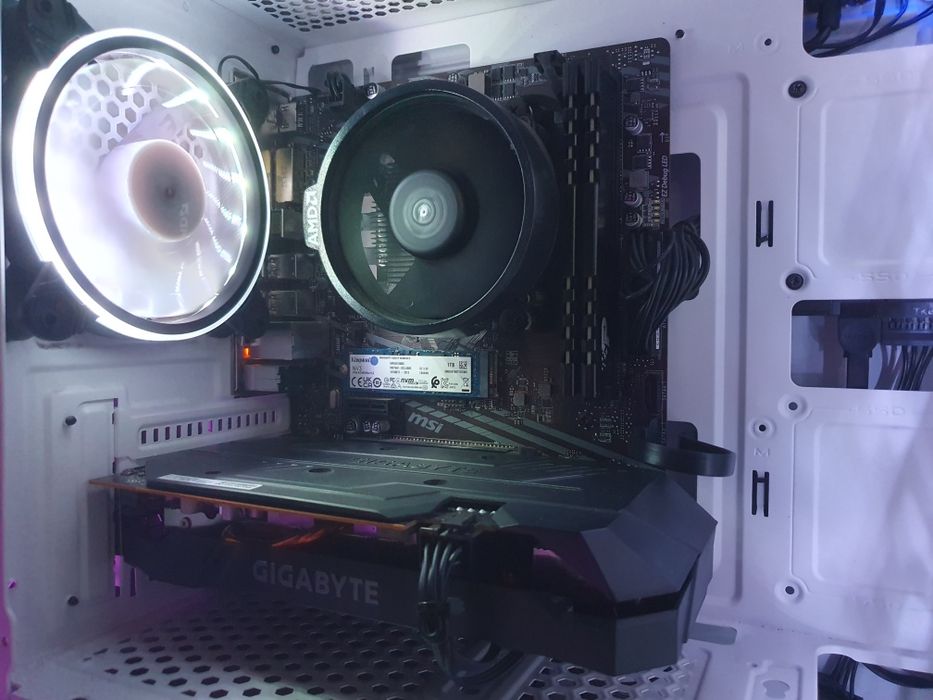 Мощный ПК Ryzen 5 5500 GTX 1660 Super 16GB DDR4 Nvme 1tb Kingston