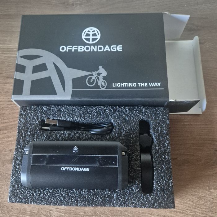 NOWA Lampka rowerowa OFFBONDAGE 900 lm | Aluminium | USB-C