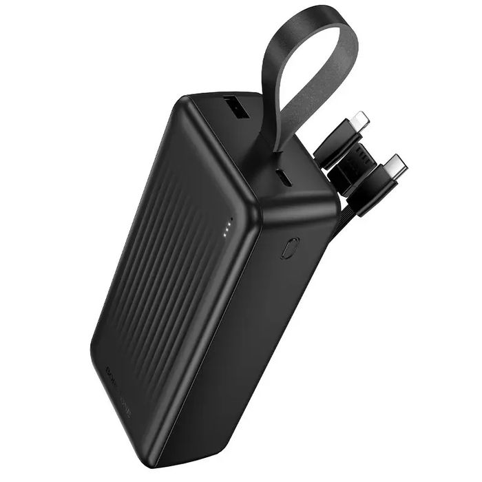Павербанк 30000 mAh повербанк 30000 з кабелями BOROFONE BJ79B повер банк для роутера power bank 30000 купить повербанк ОПТ павербанки оптом