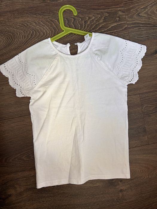 Biała bluzka dla dziewczynki TU r. 146