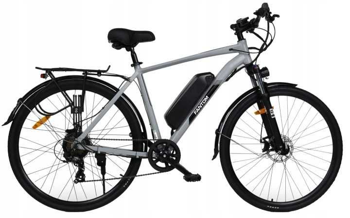 ROWER ELEKTRYCZNY męski 28 trekkingowy ZE WSPOMAGANIEM 60-70km Shimano