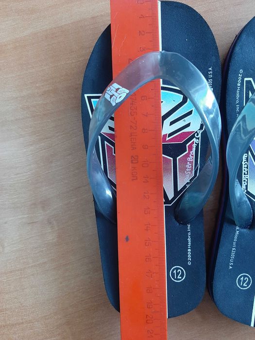 Шльопанці 20 см, в'єтнамки, шльопки з трансформерами Buster Brown USA