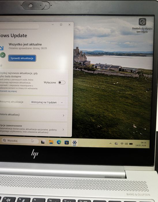 Szybki laptop do pracy i nauki – HP i7 8GB SSD 256 Win11 Pro