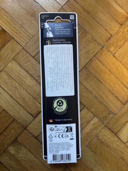 Oryginalne końcówki Philips Sonicare W2 Optimal White 3 szt.