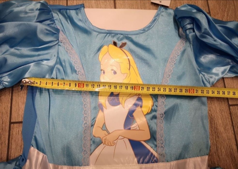 Sukienka Alicji z krainy czarów Alicja kraina Disney roz 134-140cm