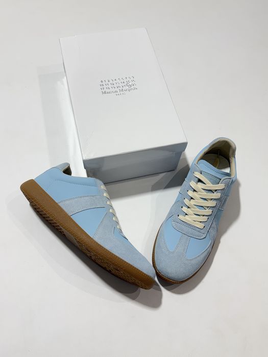кроссовки Maison Margiela Replica Gats Blue Sneakers