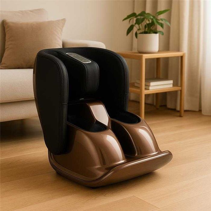 Masażer stóp i łydek Uciskowy z rolkami Shiatsu wibracją grzaniem