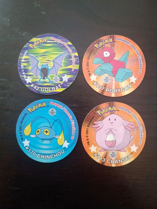 Tazos Pokémon sticker com autocolante