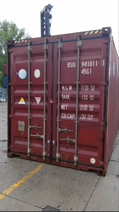 Kontener morski 40HC High Cube – szczelny 12m od ręki