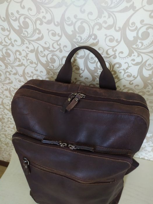 Шкіряний брендовий бізнес-рюкзак LEONHARD HEYDEN, городской рюкзак