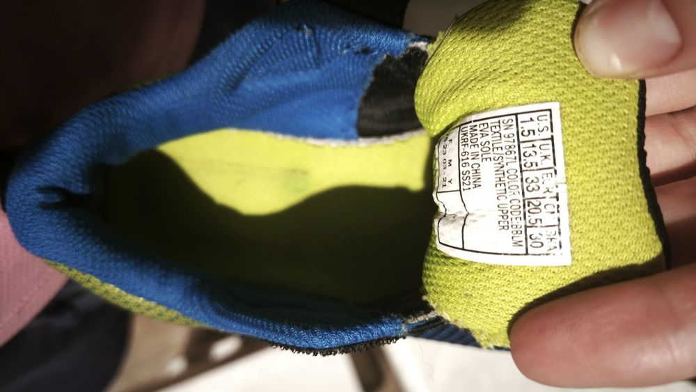 Кроссовки skechers 33р. Устілка  21-21,3 см