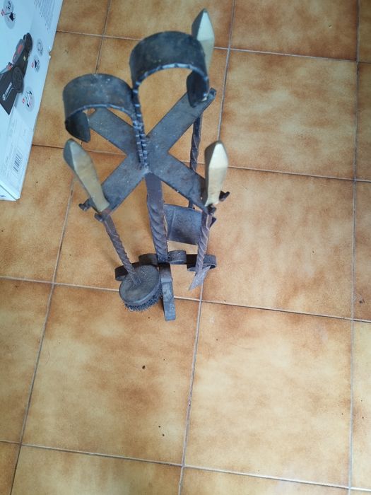 Conjunto para lareiras ferro fundido