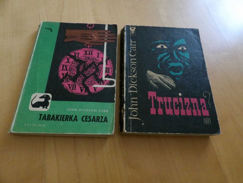 Trucizna ;  Tabakierka cesarza ; J.D.Carr -kryminały PRL
