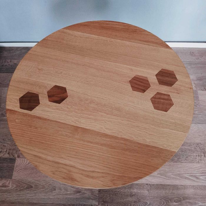 Кавовий стiл круглий. ДВ: 550×460мм.