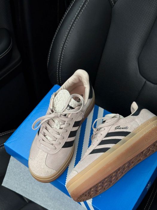 НОВИНКА! Adidas Gazelle Bold Platform Pink Black 36 37 38 39 40 адік