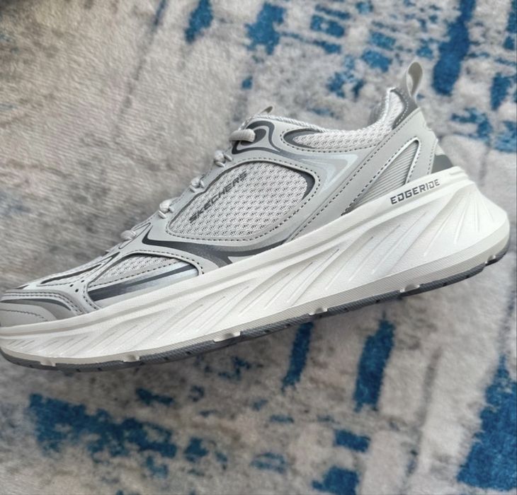 Skechers Edgerride Sneakers Grey Szare Buty Sportowe Relaxed Fit Comf