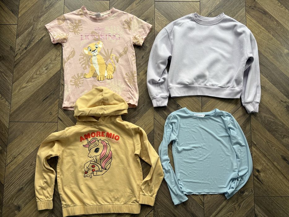 Paczka ubrań dziewczynka rozmiar 134