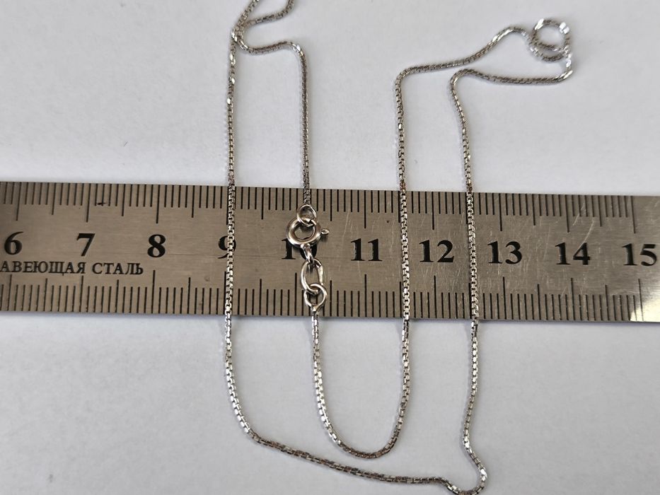 Цепочка из белого золота 40см, 1.75г