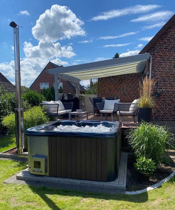 BALIA KWADRAT LUX - z piecem wewnętrznym -hot tub, spa, jacuzzi