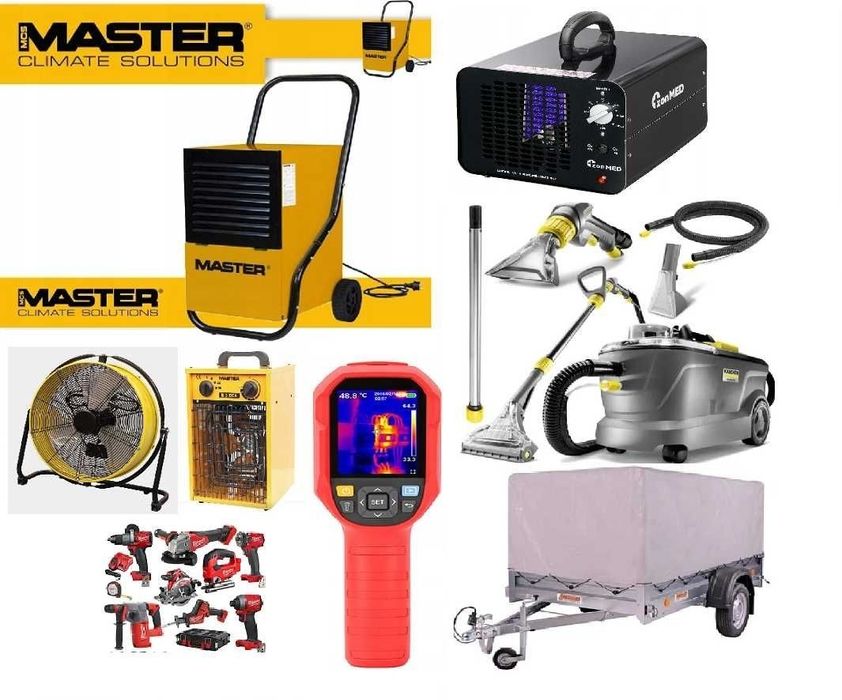 Wynajem Osuszacz Powietrza -osuszanie budynków,mieszkań,Ozonowanie