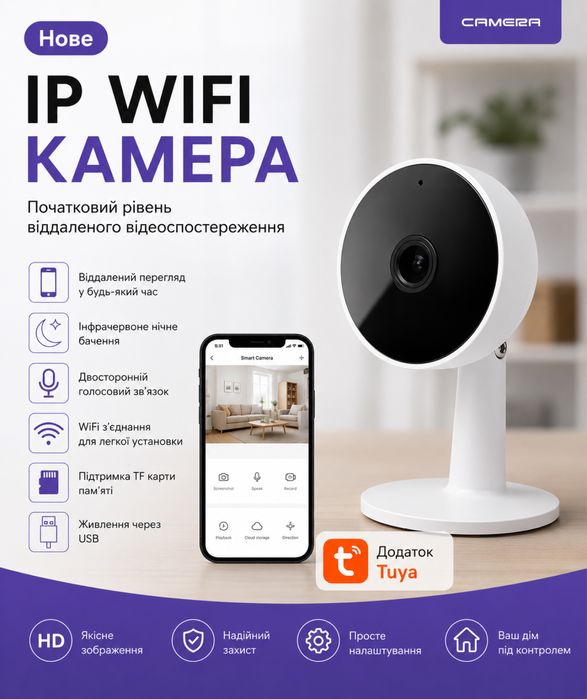 WiFi IP Smart камера Tuya