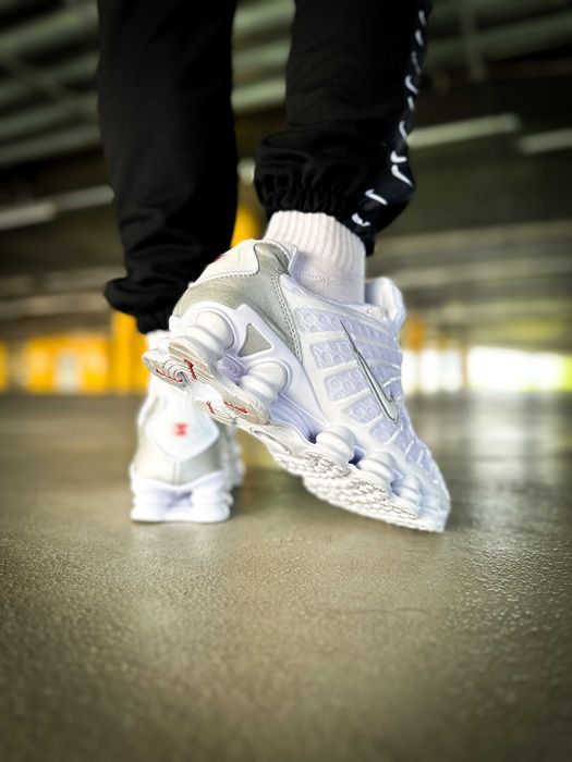 Мужские кроссовки Nike Shox TL "White" . Размеры 41-45