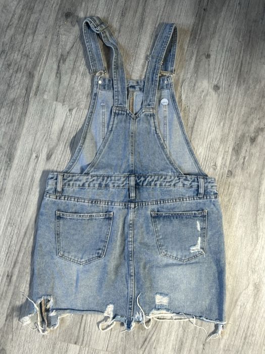Ogrodniczki ze spódniczką jeansowe XL