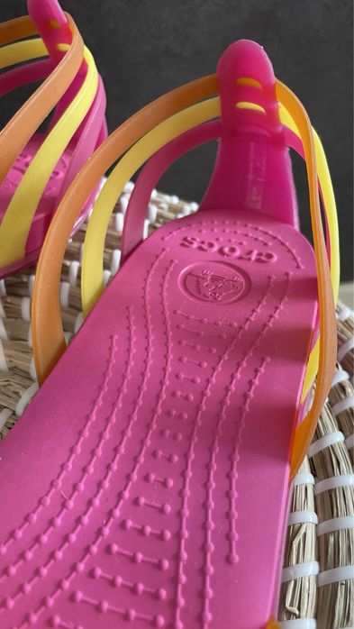 Crocs baleriny Huarache Flat Fuchsia/Grapefruit W9 39/40