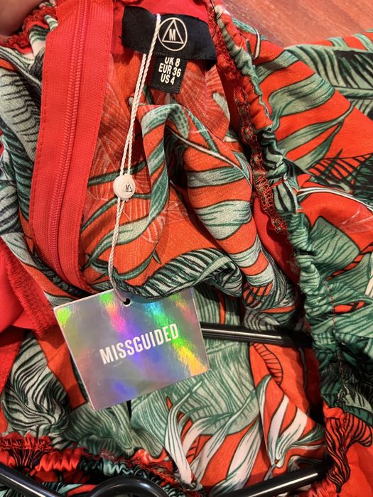 Nowy kombinezon liscie długi letni damski 36 s missguided
