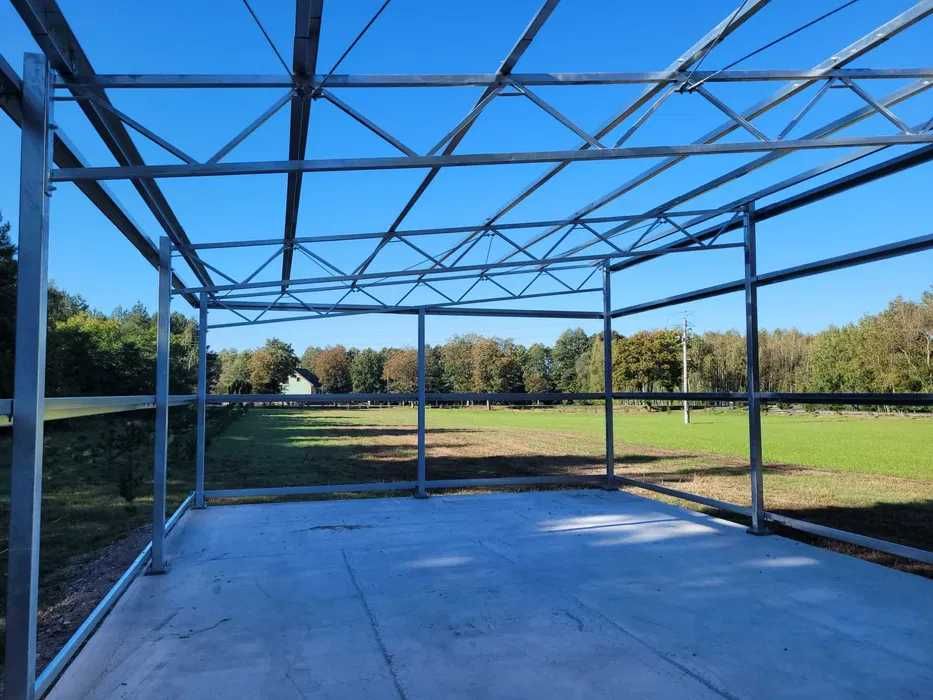Konstrukcja stalowa 7×12 m ocynk z projektem, dostępna od ręki