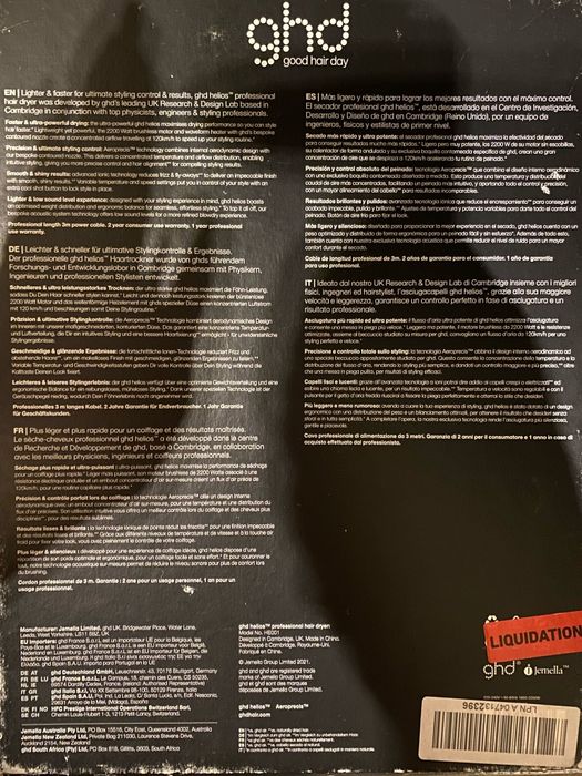 Suszarka do włosów ghd Helios professional