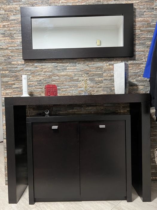 Movel entrada, consola e espelho