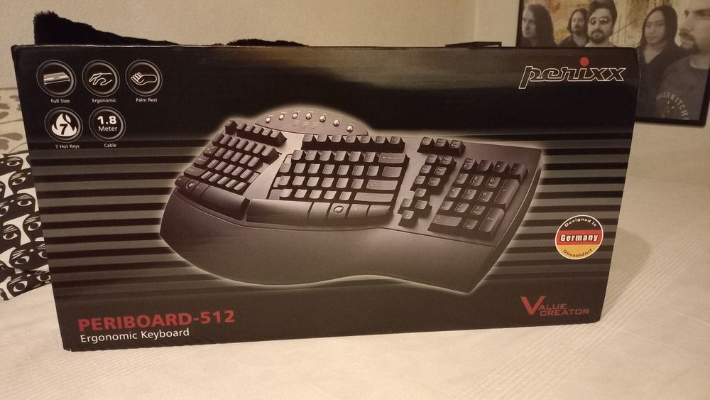Perixx Periboard-512 Ergonomic Keyboard, Like New64737986637442123