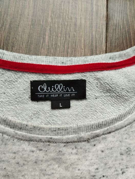 Bawełniana bluza z kryształkami Cliwin L