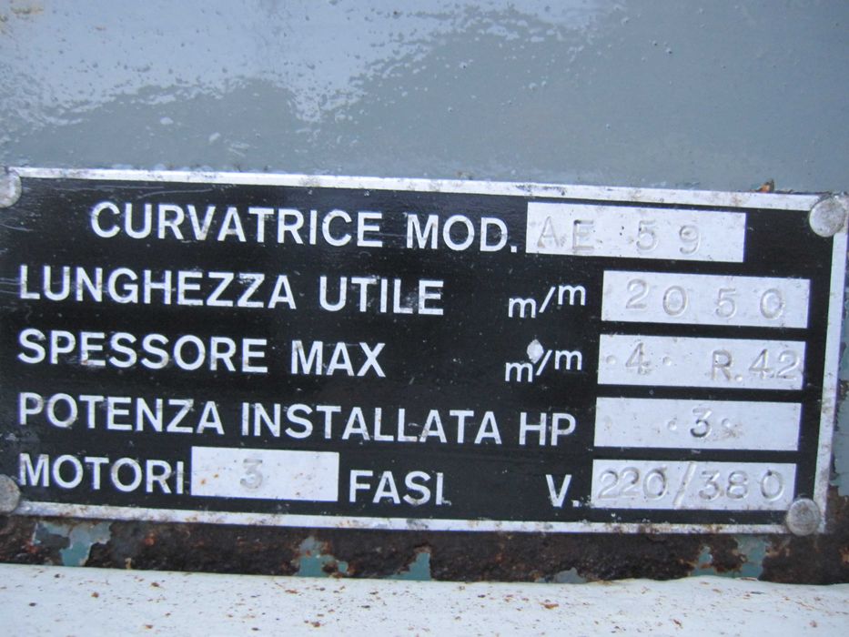 Walcarka do blachy zwijarka 205 x 4 giętarka