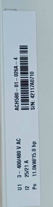 Falownik przemiennik ABB ACH580 11kW 25A 400V