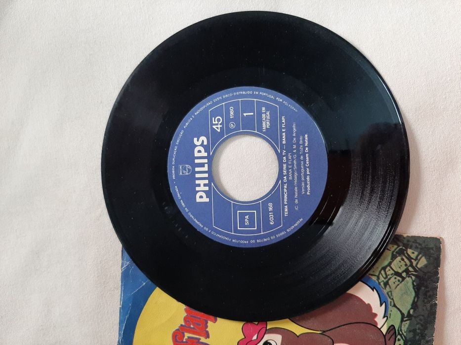 Disco Vinil 45 rotações - Bana e Flapi